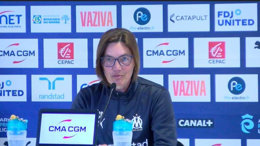 OM-Montpellier : Corinne Diacre "le Jour J, à l'heure H, je sais que les joueuses seront là"